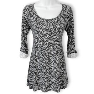 Salaam Black White Tunic Top / Mini Dress BUNDLE ME!